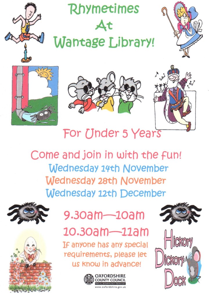 Rhymetime @ Wantage Library | Wantage | United Kingdom